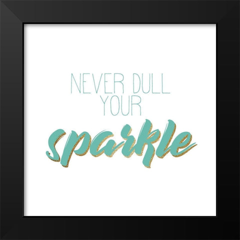 Sparkle and Shine 1 Black Modern Wood Framed Art Print by Kimberly, Allen