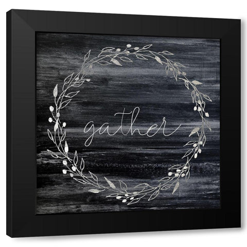 Gather Black Modern Wood Framed Art Print by Kimberly, Allen