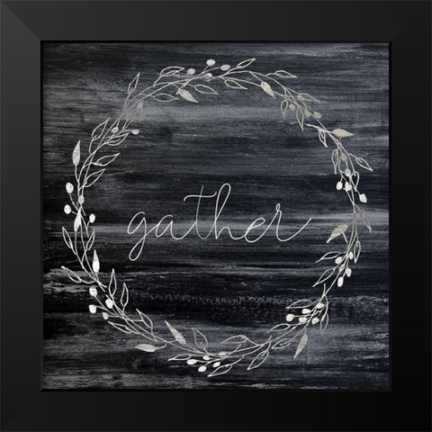 Gather Black Modern Wood Framed Art Print by Kimberly, Allen
