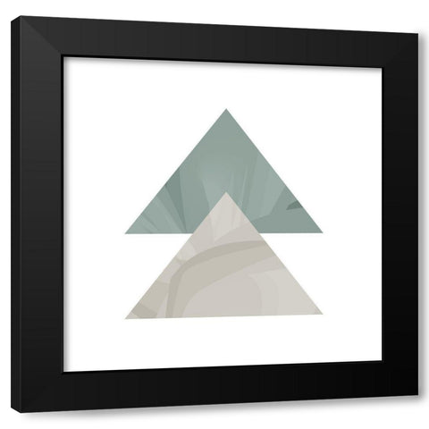 Mountains 1 Black Modern Wood Framed Art Print with Double Matting by Kimberly, Allen