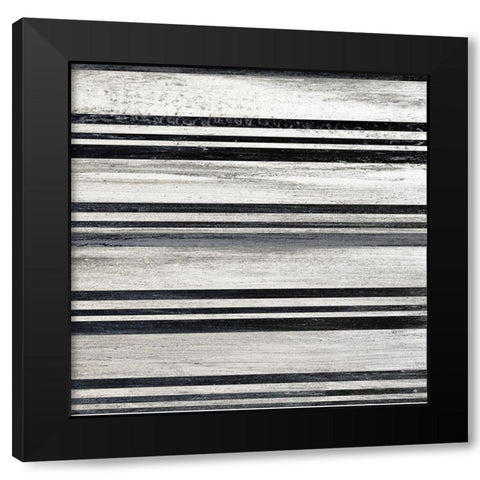 Black and White Pattern 3 Black Modern Wood Framed Art Print with Double Matting by Kimberly, Allen