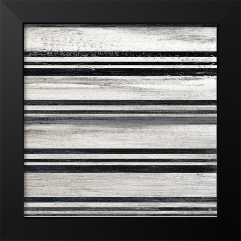 Black and White Pattern 3 Black Modern Wood Framed Art Print by Kimberly, Allen