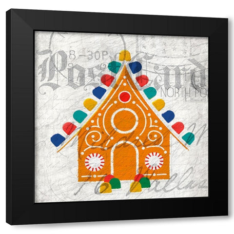 Nostalgic Christmas 7 Black Modern Wood Framed Art Print by Kimberly, Allen