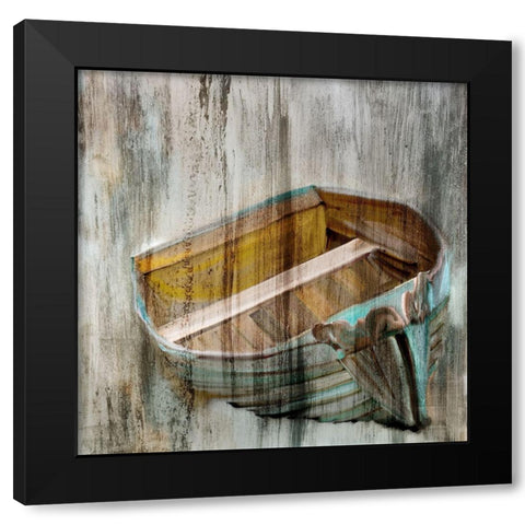 Beached Black Modern Wood Framed Art Print by Kimberly, Allen