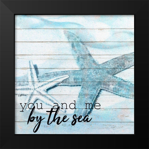 A Day at The Beach 6 Black Modern Wood Framed Art Print by Kimberly, Allen