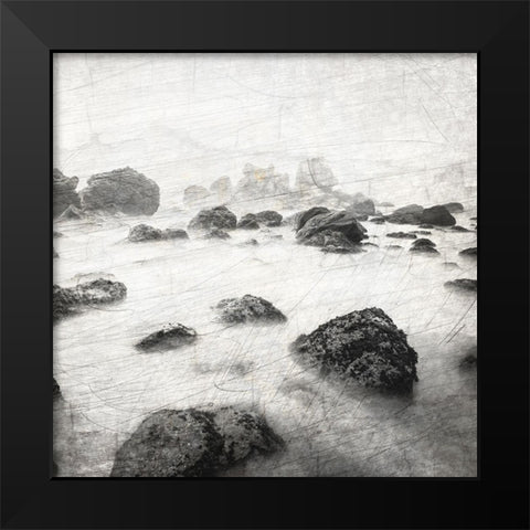 Dusky Beach 1 Black Modern Wood Framed Art Print by Kimberly, Allen