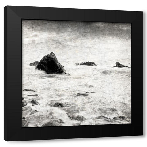 Dusky Beach 3 Black Modern Wood Framed Art Print by Kimberly, Allen