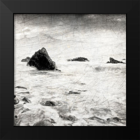 Dusky Beach 3 Black Modern Wood Framed Art Print by Kimberly, Allen