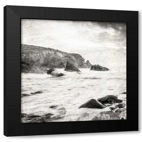 Dusky Beach 4 Black Modern Wood Framed Art Print with Double Matting by Kimberly, Allen