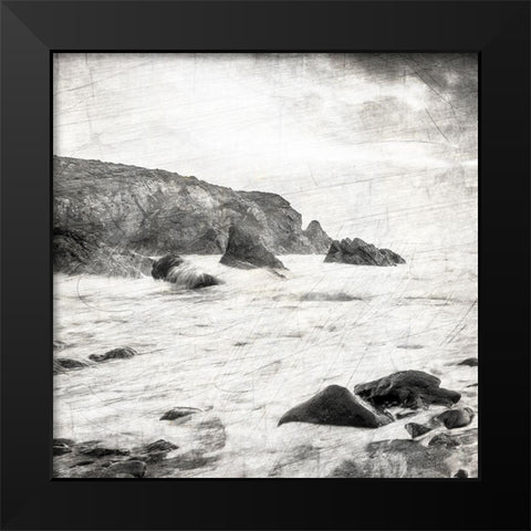 Dusky Beach 4 Black Modern Wood Framed Art Print by Kimberly, Allen