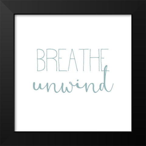 Inhale Exhale 4 Black Modern Wood Framed Art Print by Kimberly, Allen