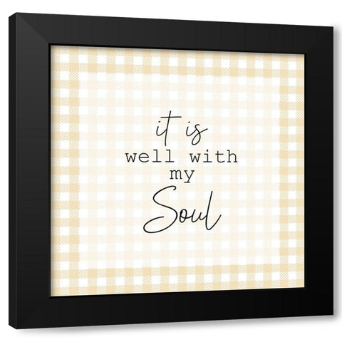 It is Well Black Modern Wood Framed Art Print with Double Matting by Kimberly, Allen