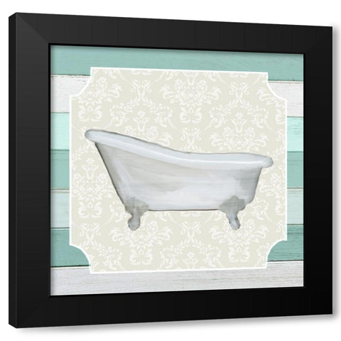 Bubble Bath 2 Black Modern Wood Framed Art Print by Kimberly, Allen