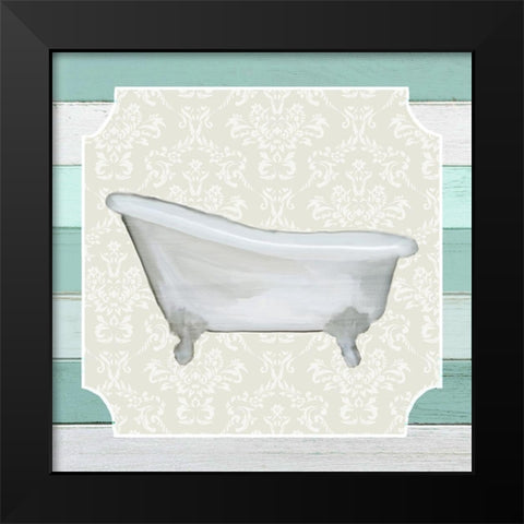 Bubble Bath 2 Black Modern Wood Framed Art Print by Kimberly, Allen