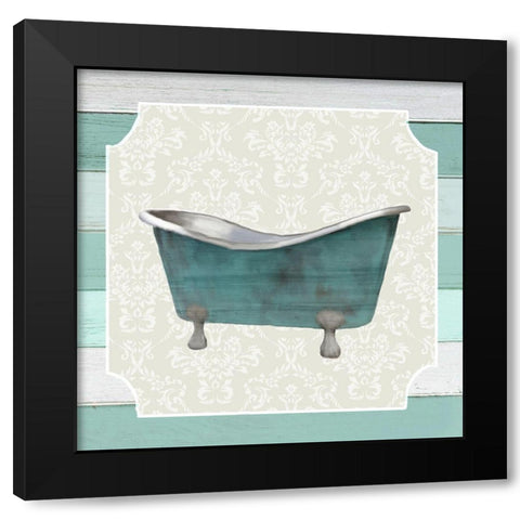 Bubble Bath 3 Black Modern Wood Framed Art Print by Kimberly, Allen