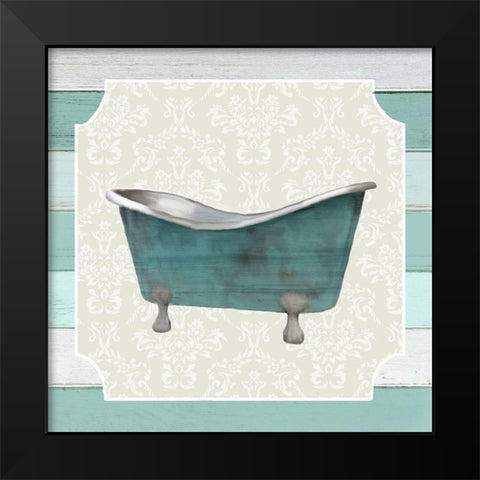 Bubble Bath 3 Black Modern Wood Framed Art Print by Kimberly, Allen