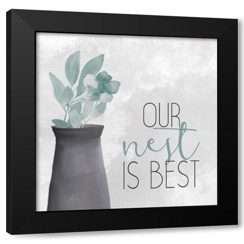 Our Nest Black Modern Wood Framed Art Print with Double Matting by Kimberly, Allen