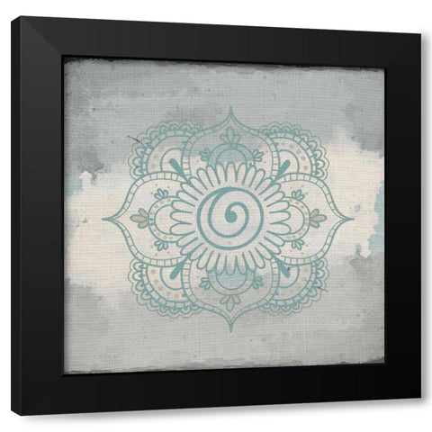 Henna Dreams 1 Black Modern Wood Framed Art Print by Allen, Kimberly