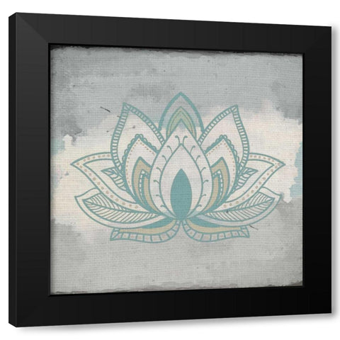 Henna Dreams 2 Black Modern Wood Framed Art Print with Double Matting by Allen, Kimberly