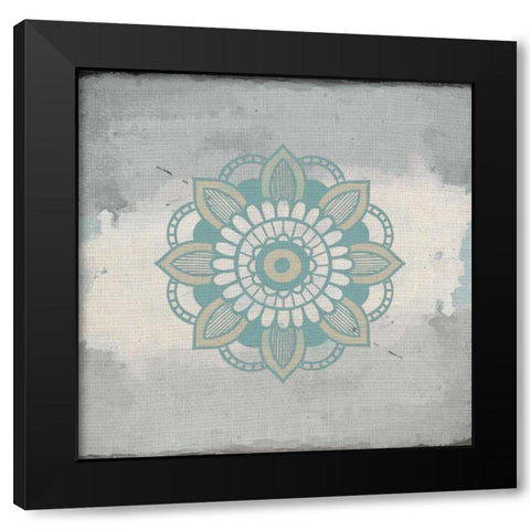 Henna Dreams 3 Black Modern Wood Framed Art Print by Allen, Kimberly