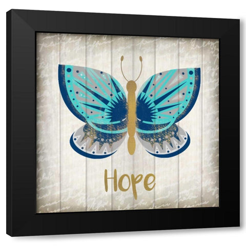 Indigo Native Hope Black Modern Wood Framed Art Print by Allen, Kimberly