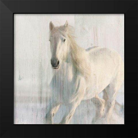 Snow White Black Modern Wood Framed Art Print by Kimberly, Allen