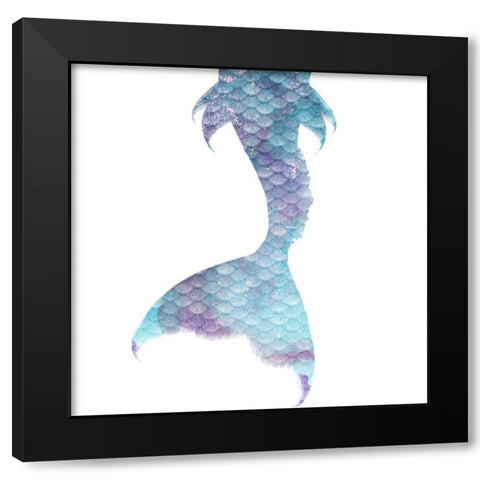 Little Mermaid 2 Black Modern Wood Framed Art Print with Double Matting by Kimberly, Allen