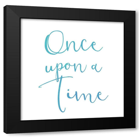 Once Upon 2 Black Modern Wood Framed Art Print by Kimberly, Allen