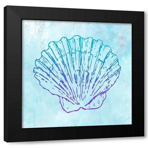 Mermaids 5 Black Modern Wood Framed Art Print by Kimberly, Allen