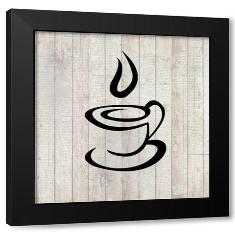 Cup of Coffee 3 Black Modern Wood Framed Art Print by Allen, Kimberly