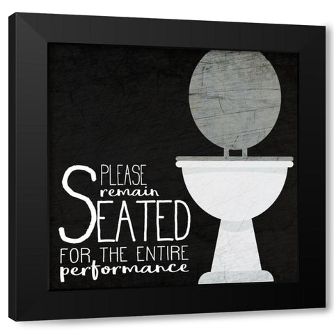 Seated Black Modern Wood Framed Art Print with Double Matting by Kimberly, Allen