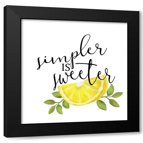 Fresh Lemons 5 Black Modern Wood Framed Art Print with Double Matting by Kimberly, Allen