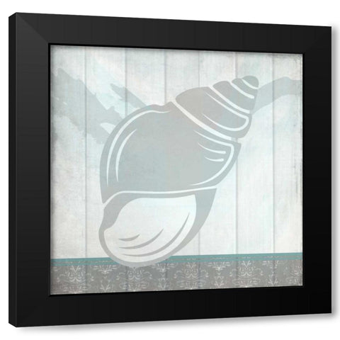 Sea Shell A Black Modern Wood Framed Art Print with Double Matting by Allen, Kimberly