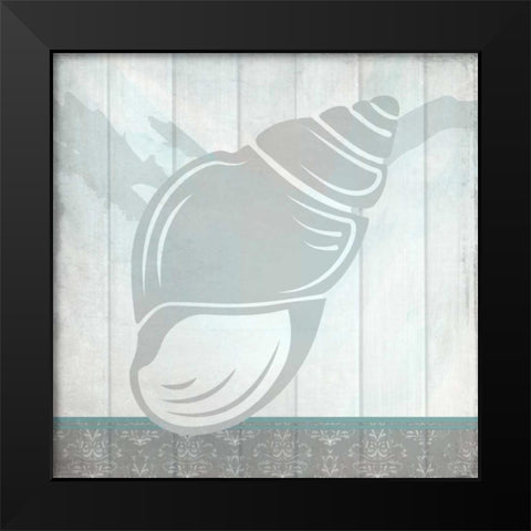 Sea Shell A Black Modern Wood Framed Art Print by Allen, Kimberly