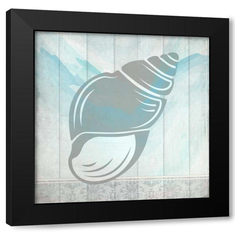 Sea Shell 1 Black Modern Wood Framed Art Print with Double Matting by Allen, Kimberly