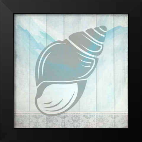 Sea Shell 1 Black Modern Wood Framed Art Print by Allen, Kimberly