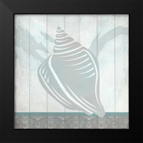 Sea Shell B Black Modern Wood Framed Art Print by Allen, Kimberly