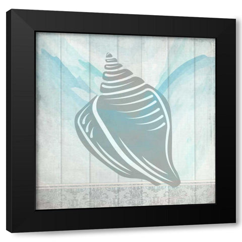 Sea Shell 2 Black Modern Wood Framed Art Print with Double Matting by Allen, Kimberly
