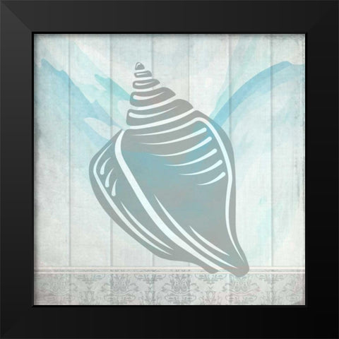 Sea Shell 2 Black Modern Wood Framed Art Print by Allen, Kimberly