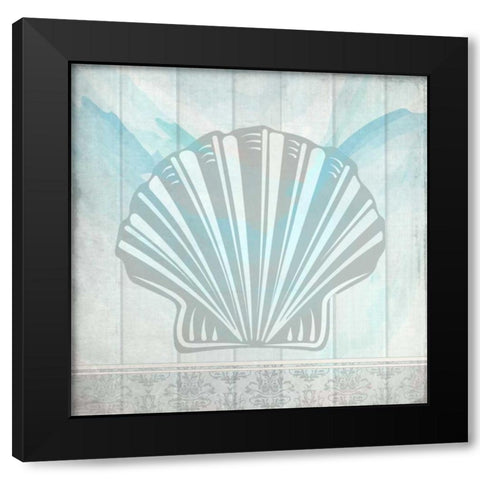 Sea Shell 3 Black Modern Wood Framed Art Print with Double Matting by Allen, Kimberly