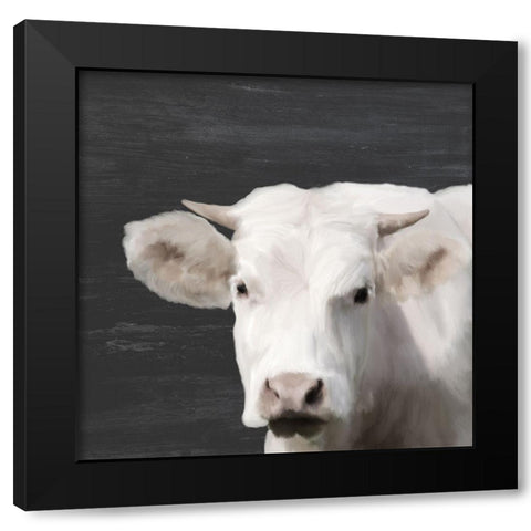 Whitey Black Modern Wood Framed Art Print with Double Matting by Kimberly, Allen