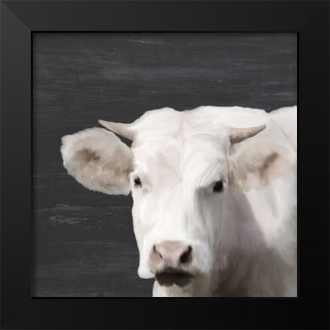 Whitey Black Modern Wood Framed Art Print by Kimberly, Allen