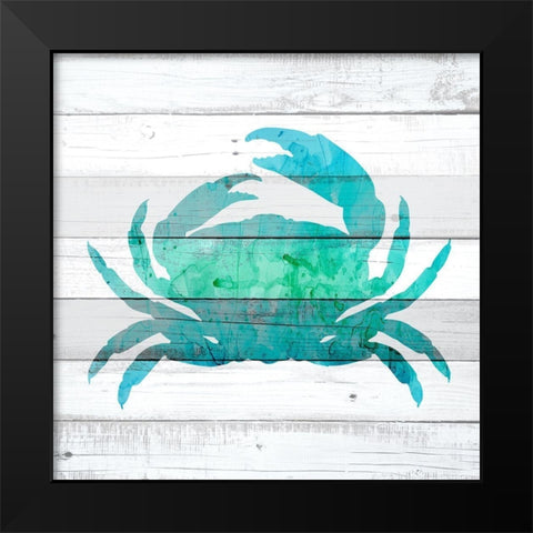 Watercolor Sea Life 1 Black Modern Wood Framed Art Print by Kimberly, Allen