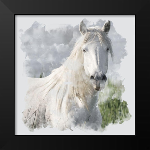 Whites Black Modern Wood Framed Art Print by Allen, Kimberly