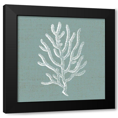 Ocean Blues 1 Black Modern Wood Framed Art Print with Double Matting by Allen, Kimberly