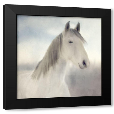 Serene Black Modern Wood Framed Art Print with Double Matting by Allen, Kimberly