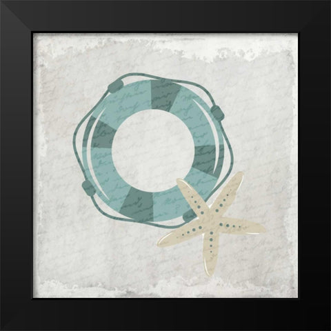 Coastal Bath 1 Black Modern Wood Framed Art Print by Allen, Kimberly