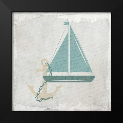 Coastal Bath 2 Black Modern Wood Framed Art Print by Allen, Kimberly