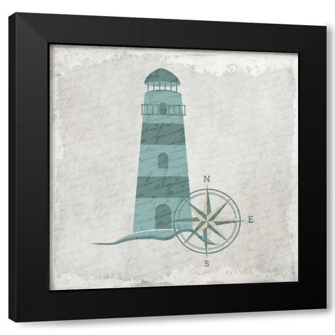 Coastal Bath 3 Black Modern Wood Framed Art Print with Double Matting by Allen, Kimberly