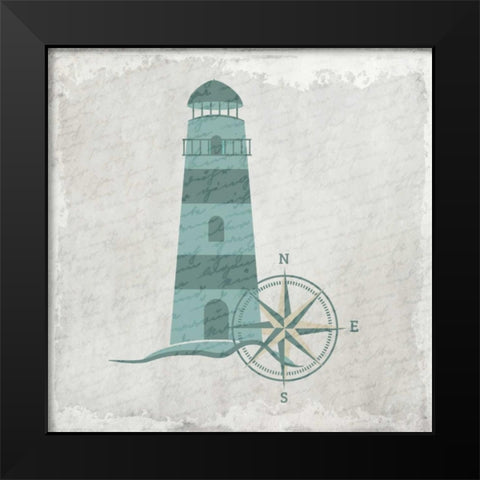 Coastal Bath 3 Black Modern Wood Framed Art Print by Allen, Kimberly